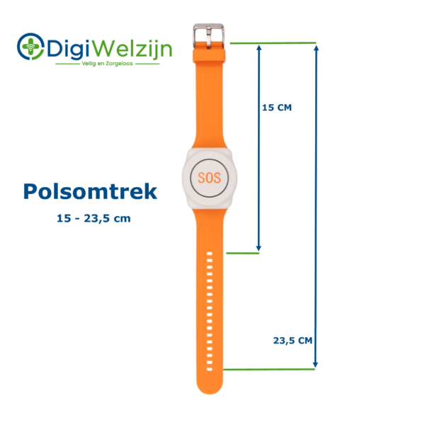 Digicien - Alarmhorloge Rond Oranje - werkt met Digicien Basisstation - Afbeelding 2