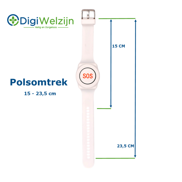 Digicien - Alarmhorloge Rond Wit - werkt met Digicien Basisstation - Afbeelding 2