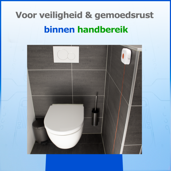 Digicien - Alarmknop Wifi Wand - Senioren alarm - Alarmknop voor ouderen - Persoonlijk alarm - Afbeelding 4